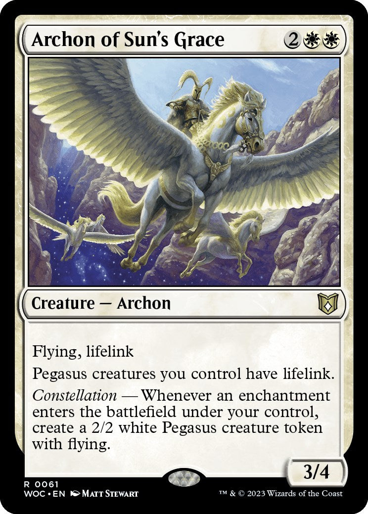 Archon of Sun's Grace [Wilds of Eldraine Commander] | Odin's Place