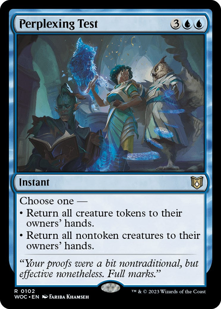 Perplexing Test [Wilds of Eldraine Commander] | Odin's Place