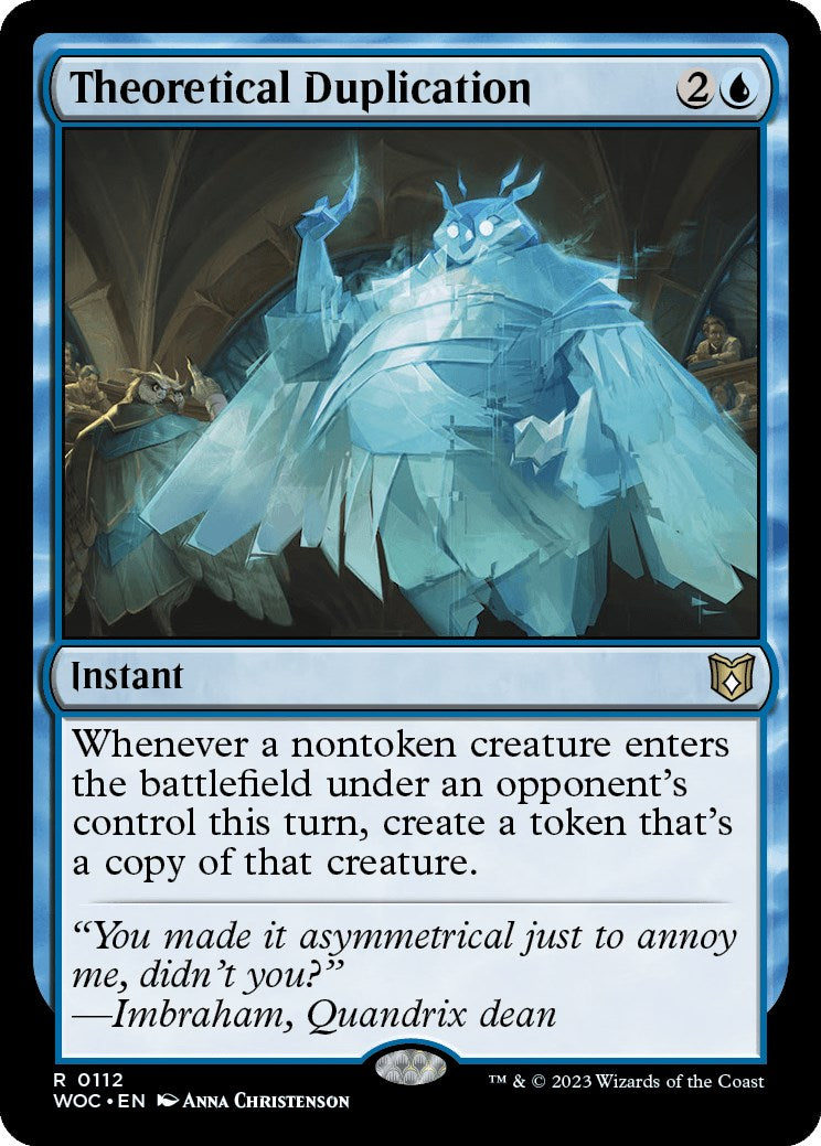 Theoretical Duplication [Wilds of Eldraine Commander] | Odin's Place