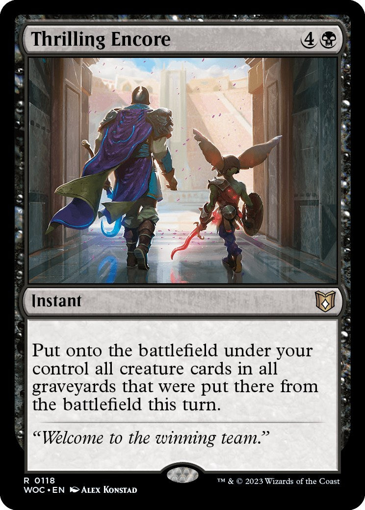 Thrilling Encore [Wilds of Eldraine Commander] | Odin's Place
