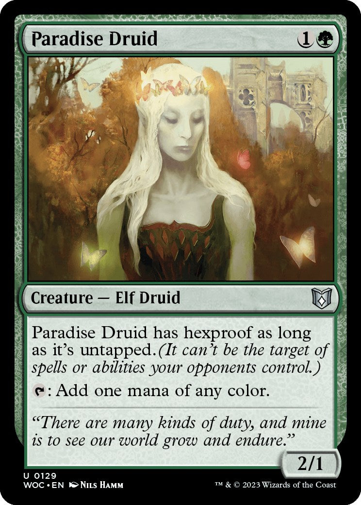 Paradise Druid [Wilds of Eldraine Commander] | Odin's Place