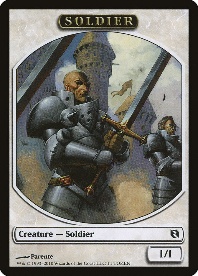 Soldier Token (1) [Duel Decks: Elspeth vs. Tezzeret Tokens] | Odin's Place