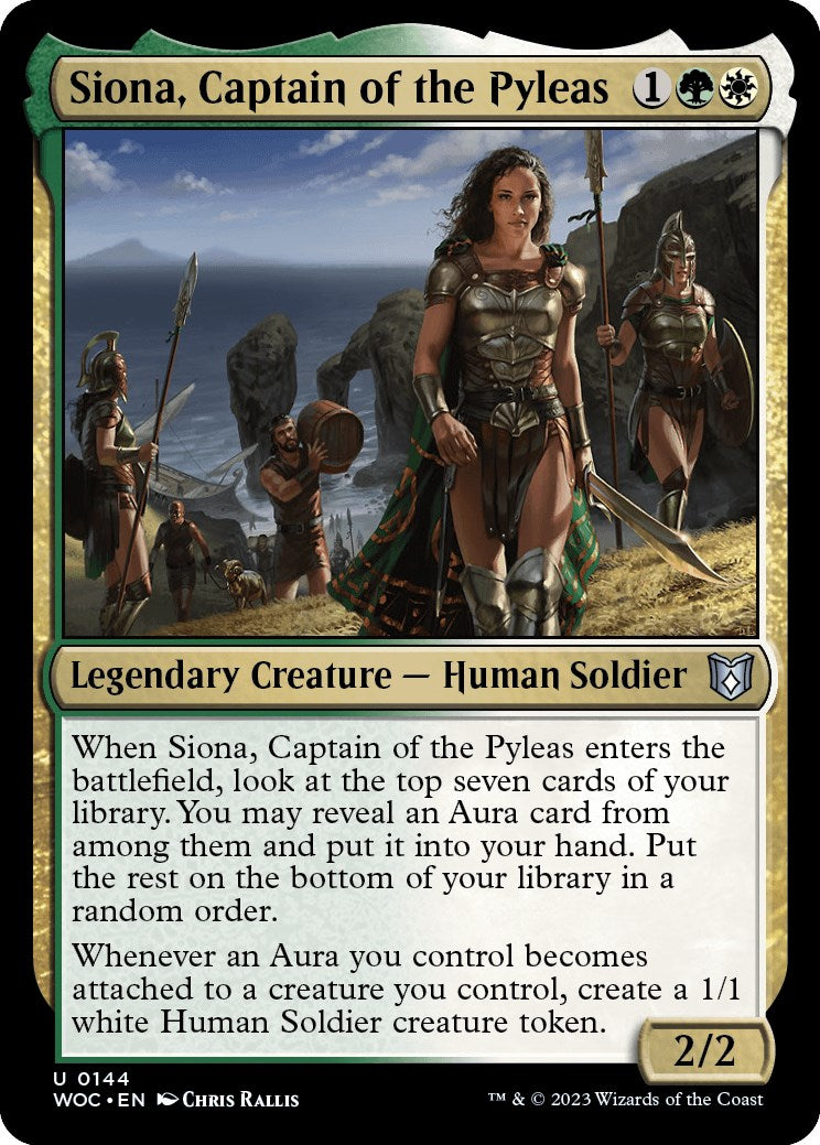 Siona, Captain of the Pyleas [Wilds of Eldraine Commander] | Odin's Place