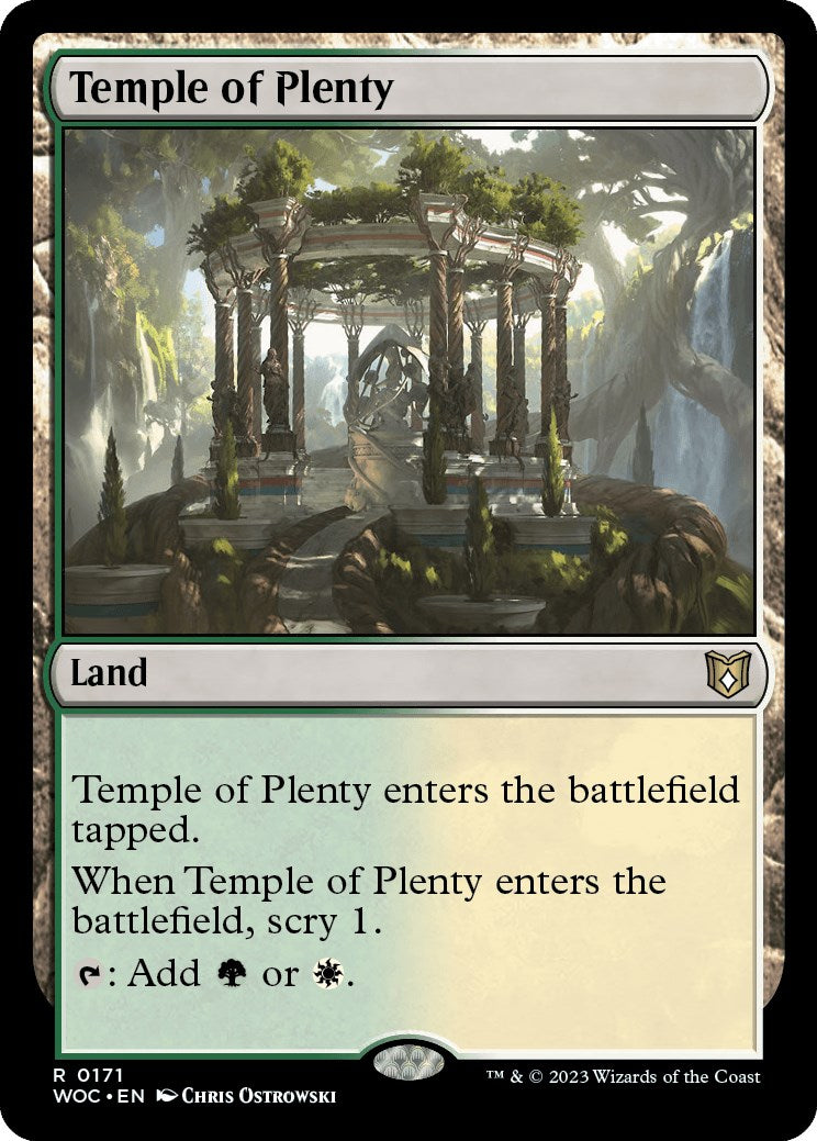 Temple of Plenty [Wilds of Eldraine Commander] | Odin's Place