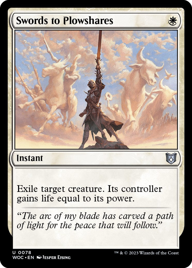 Swords to Plowshares [Wilds of Eldraine Commander] | Odin's Place