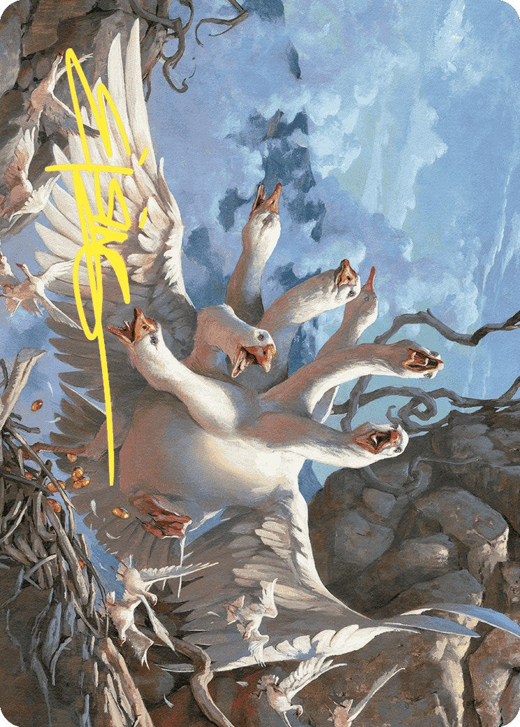 The Goose Mother Art Card (Gold-Stamped Signature) [Wilds of Eldraine Art Series] | Odin's Place