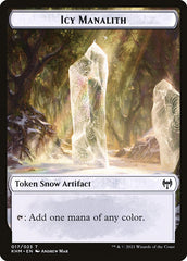 Dwarf Berserker // Icy Manalith Double-Sided Token [Kaldheim Tokens] | Odin's Place