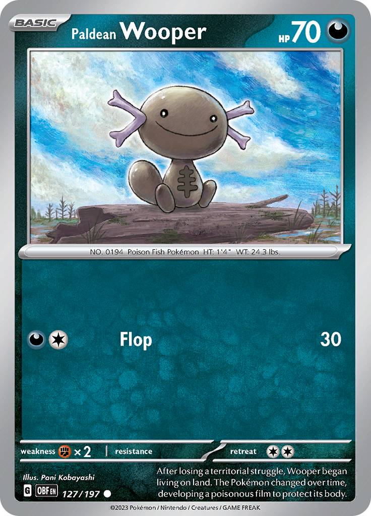 Paldean Wooper (127/197) [Scarlet & Violet: Obsidian Flames] | Odin's Place