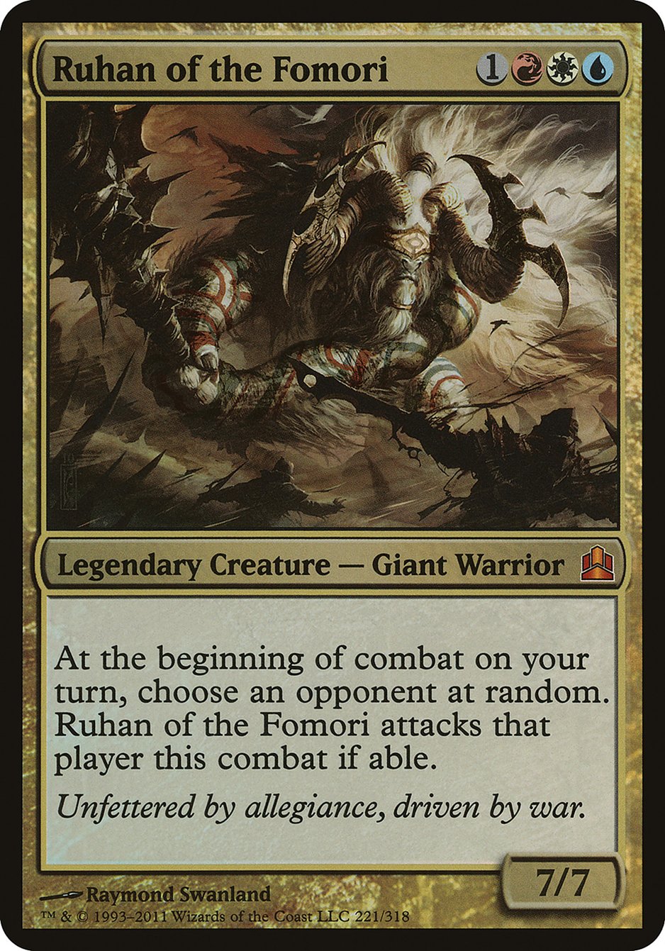 Ruhan of the Fomori (221) (Oversized) [Commander 2011 Oversized] | Odin's Place