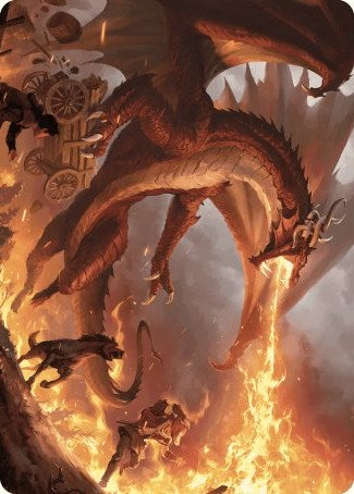 Realm-Scorcher Hellkite Art Card [Wilds of Eldraine Art Series] | Odin's Place