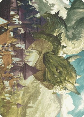 Beanstalk Wurm Art Card [Wilds of Eldraine Art Series] | Odin's Place