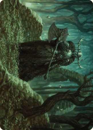 Mosswood Dreadknight Art Card [Wilds of Eldraine Art Series] | Odin's Place