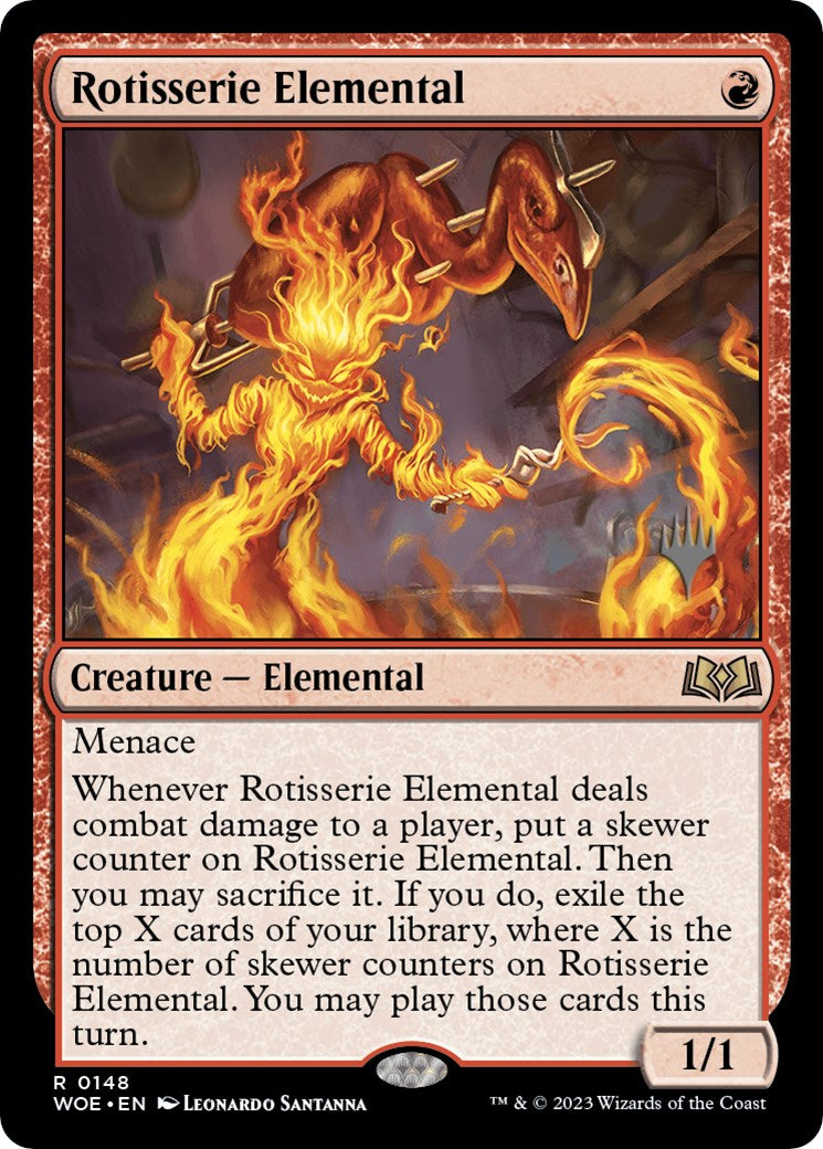 Rotisserie Elemental (Promo Pack) [Wilds of Eldraine Promos] | Odin's Place