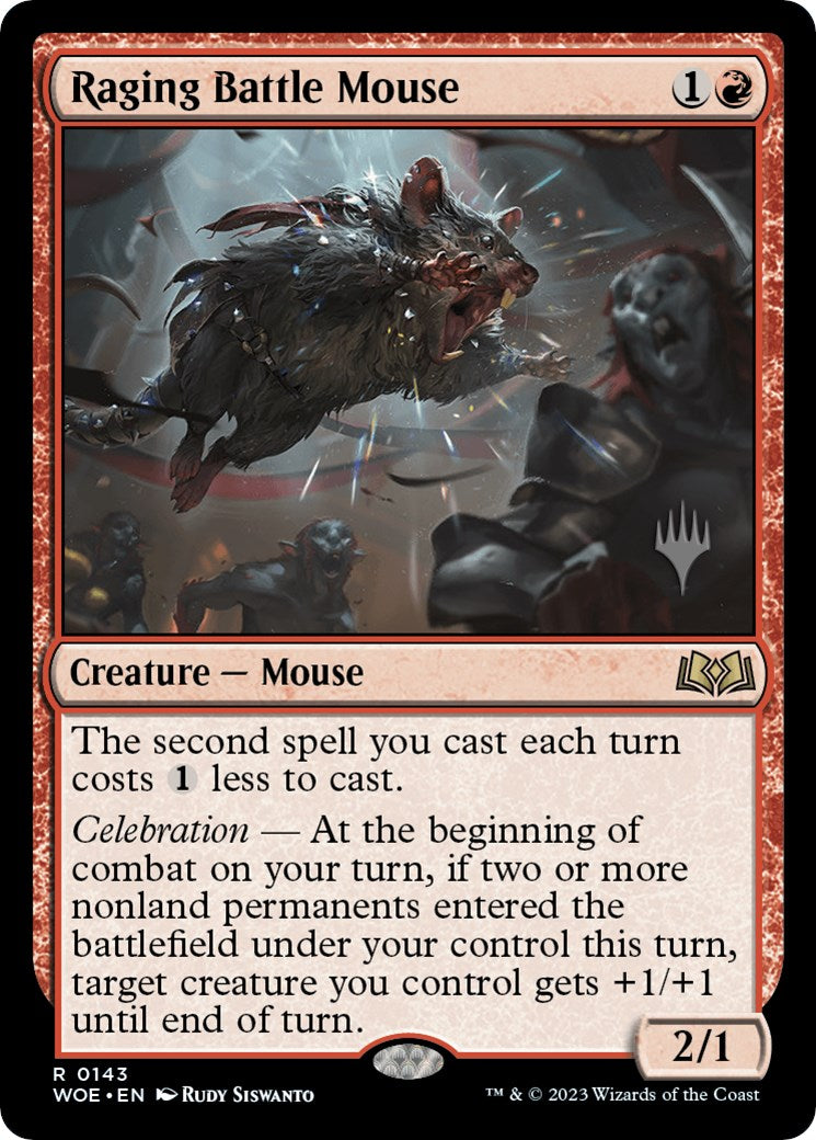 Raging Battle Mouse (Promo Pack) [Wilds of Eldraine Promos] | Odin's Place