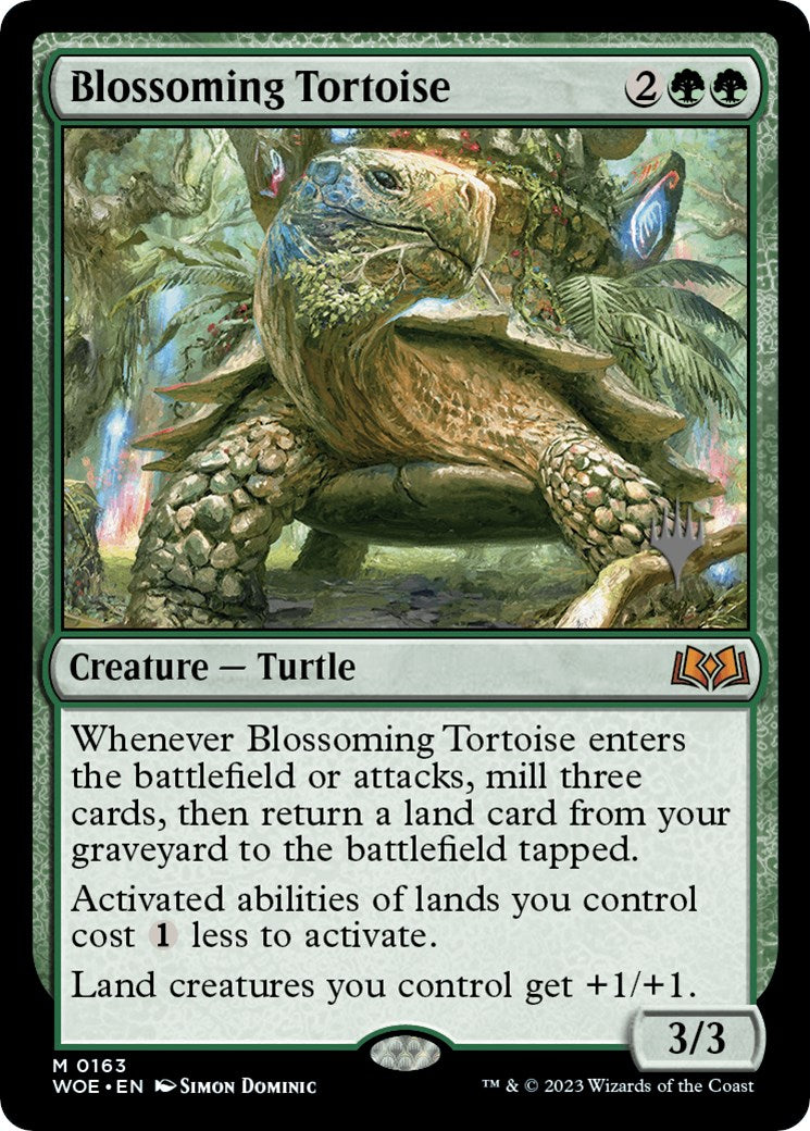 Blossoming Tortoise (Promo Pack) [Wilds of Eldraine Promos] | Odin's Place