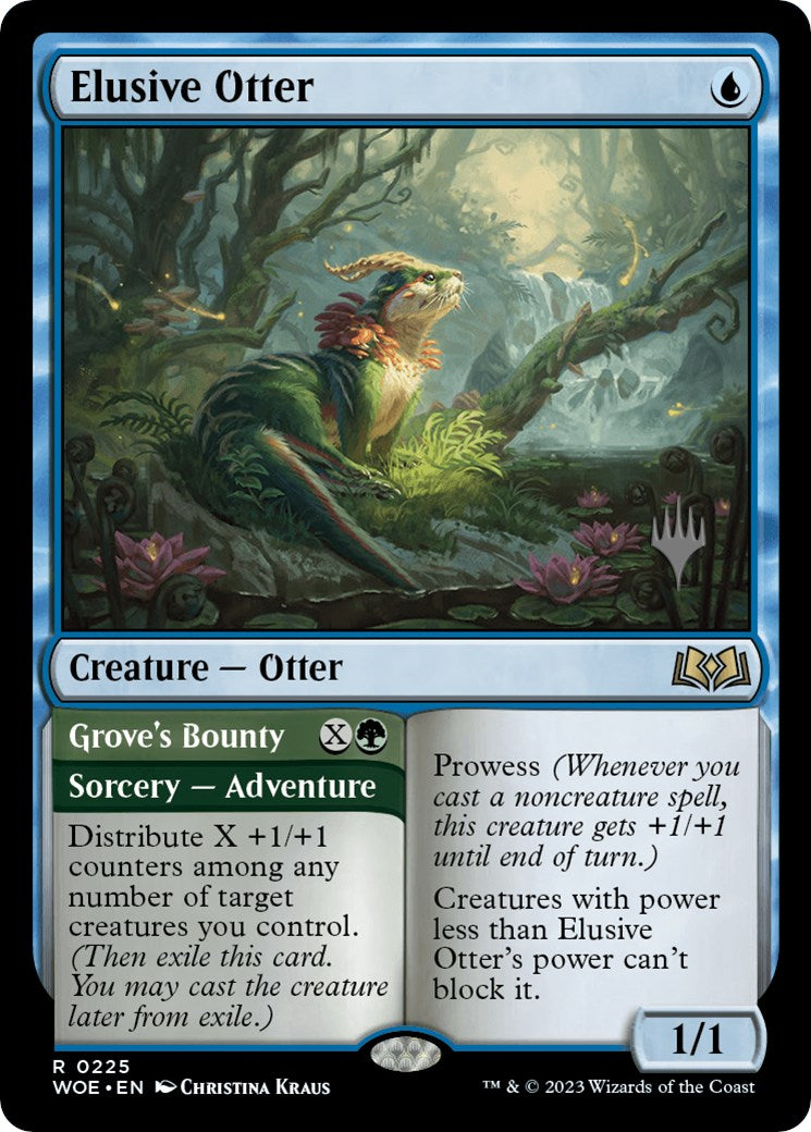 Elusive Otter // Grove's Bounty (Promo Pack) [Wilds of Eldraine Promos] | Odin's Place