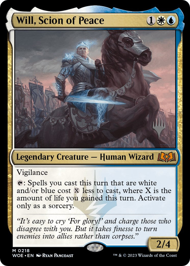 Will, Scion of Peace (Promo Pack) [Wilds of Eldraine Promos] | Odin's Place