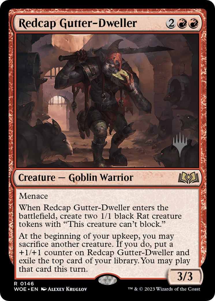 Redcap Gutter-Dweller (Promo Pack) [Wilds of Eldraine Promos] | Odin's Place