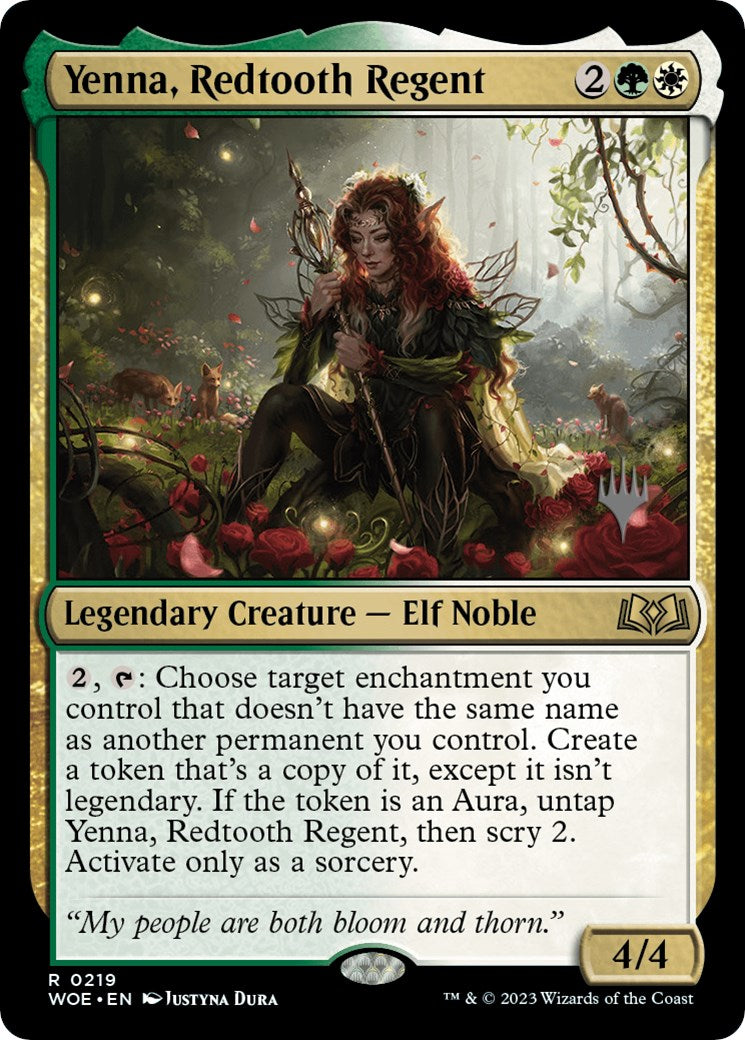 Yenna, Redtooth Regent (Promo Pack) [Wilds of Eldraine Promos] | Odin's Place