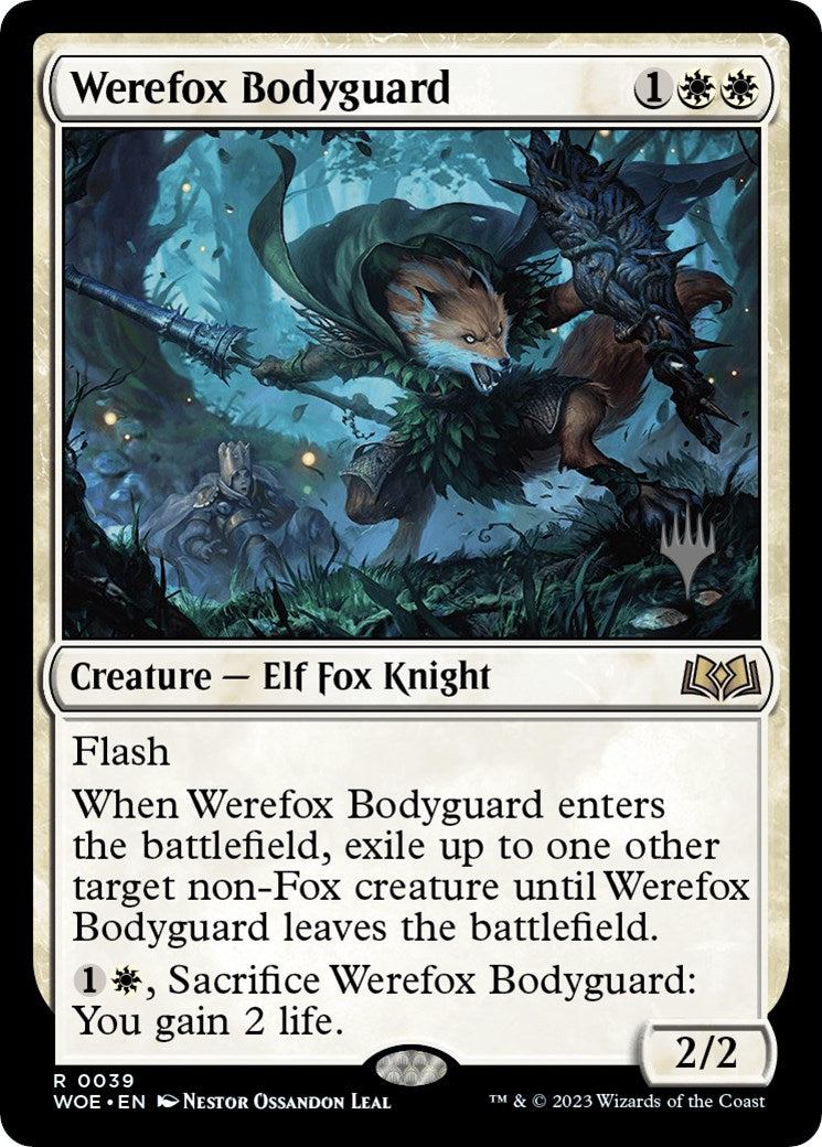 Werefox Bodyguard (Promo Pack) [Wilds of Eldraine Promos] | Odin's Place