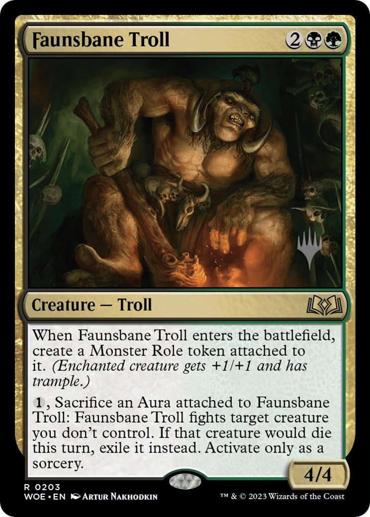 Faunsbane Troll (Promo Pack) [Wilds of Eldraine Promos] | Odin's Place