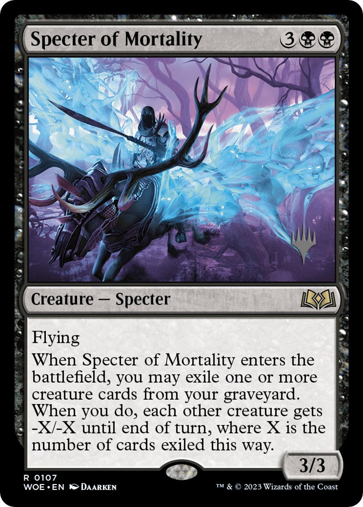 Specter of Mortality (Promo Pack) [Wilds of Eldraine Promos] | Odin's Place