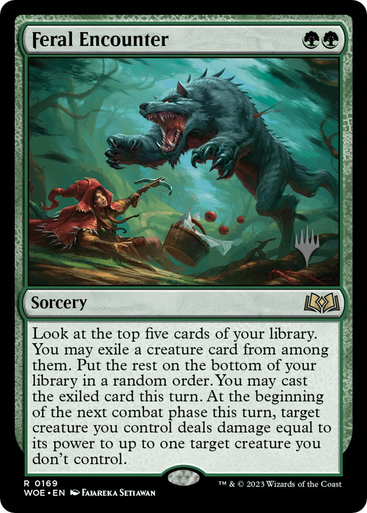 Feral Encounter (Promo Pack) [Wilds of Eldraine Promos] | Odin's Place