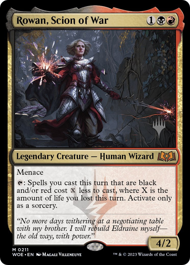 Rowan, Scion of War (Promo Pack) [Wilds of Eldraine Promos] | Odin's Place