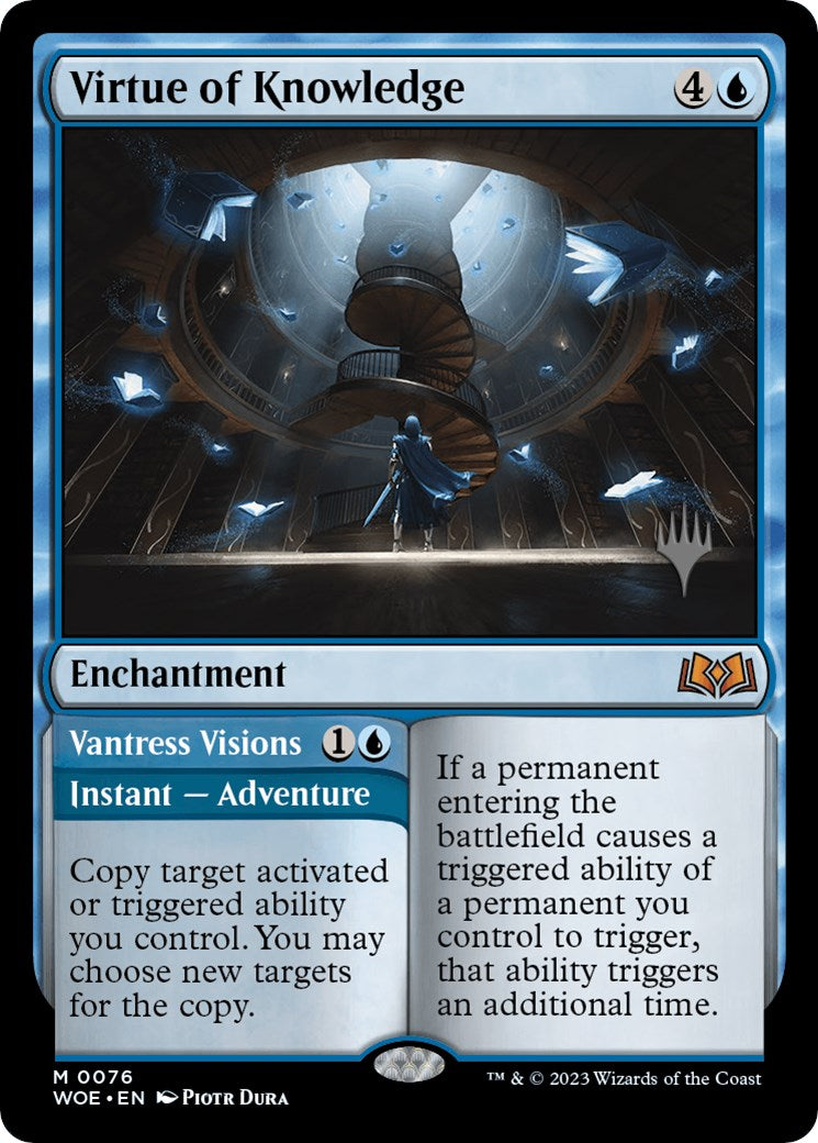 Virtue of Knowledge // Vantress Visions (Promo Pack) [Wilds of Eldraine Promos] | Odin's Place