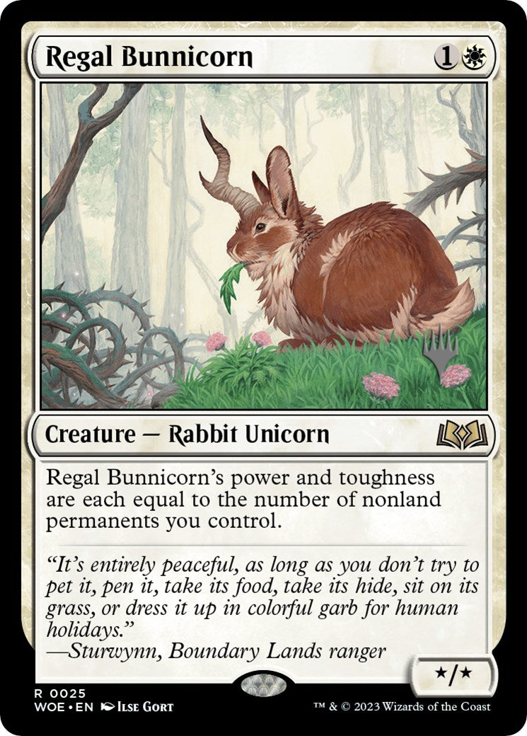 Regal Bunnicorn (Promo Pack) [Wilds of Eldraine Promos] | Odin's Place
