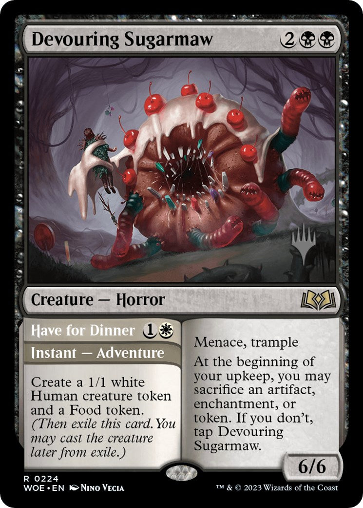 Devouring Sugarmaw // Have for Dinner(Promo Pack) [Wilds of Eldraine Promos] | Odin's Place