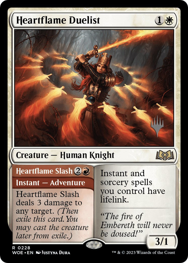 Heartflame Duelist // Heatflame Duelist (Promo Pack) [Wilds of Eldraine Promos] | Odin's Place