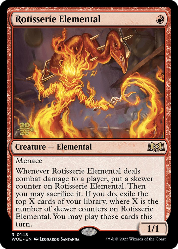 Rotisserie Elemental [Wilds of Eldraine Prerelease Promos] | Odin's Place
