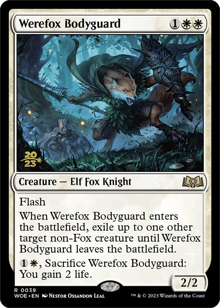 Werefox Bodyguard [Wilds of Eldraine Prerelease Promos] | Odin's Place