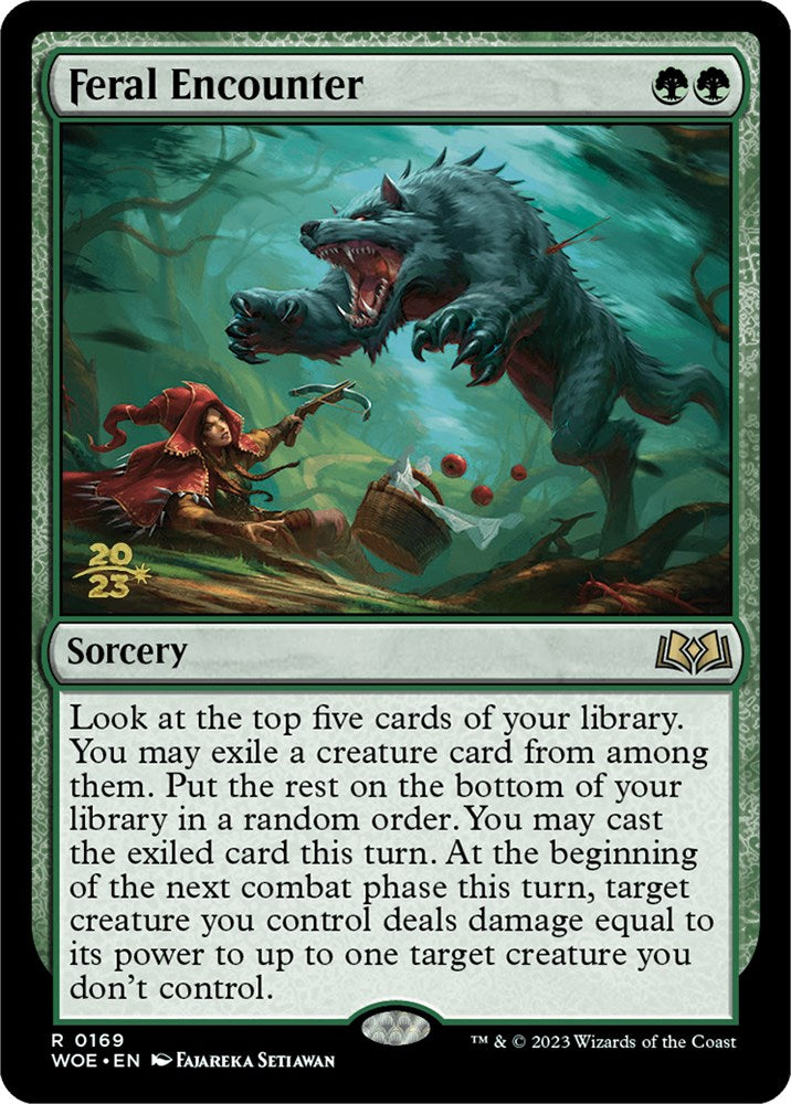 Feral Encounter [Wilds of Eldraine Prerelease Promos] | Odin's Place