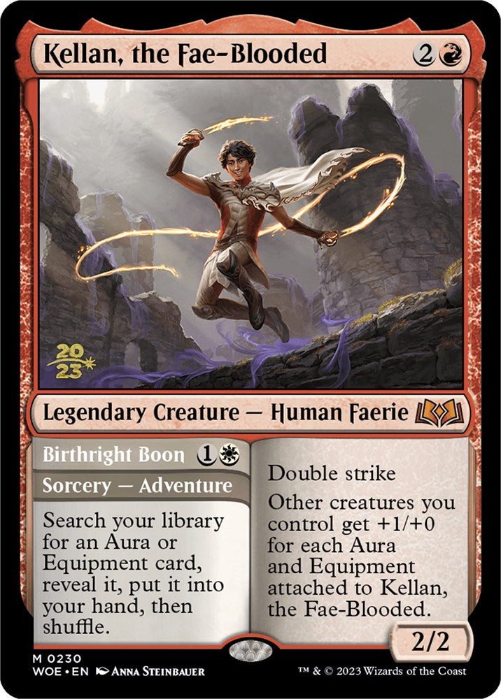 Kellan, the Fae-Blooded [Wilds of Eldraine Prerelease Promos] | Odin's Place