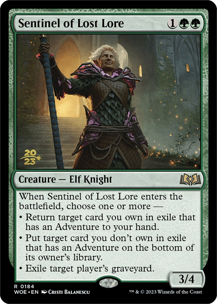 Sentinel of Lost Lore [Wilds of Eldraine Prerelease Promos] | Odin's Place