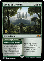 Virtue of Strength // Garenbrig Growth [Wilds of Eldraine Prerelease Promos] | Odin's Place
