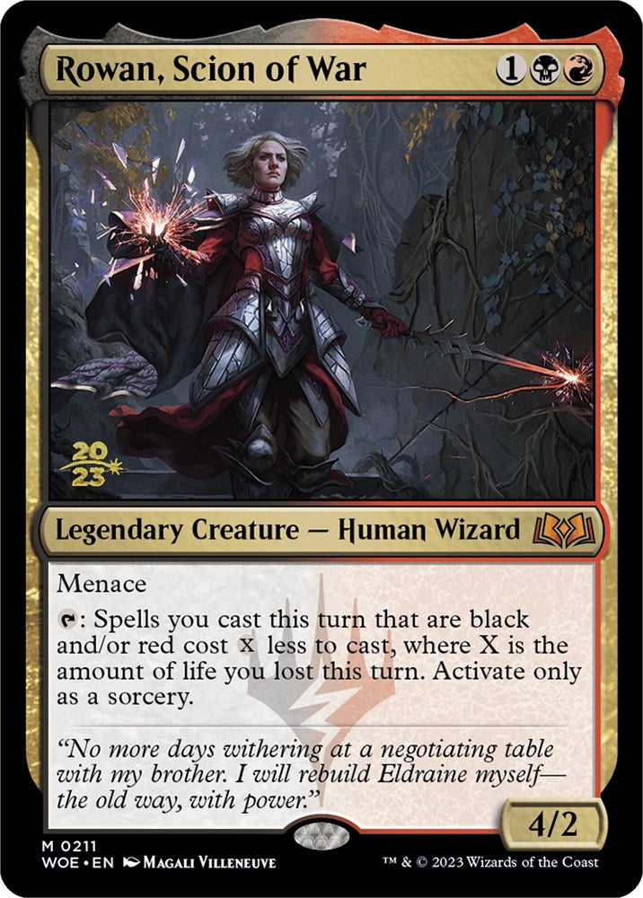 Rowan, Scion of War [Wilds of Eldraine Prerelease Promos] | Odin's Place
