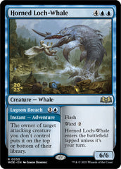 Horned Loch-Whale // Lagoon Breach [Wilds of Eldraine Prerelease Promos] | Odin's Place
