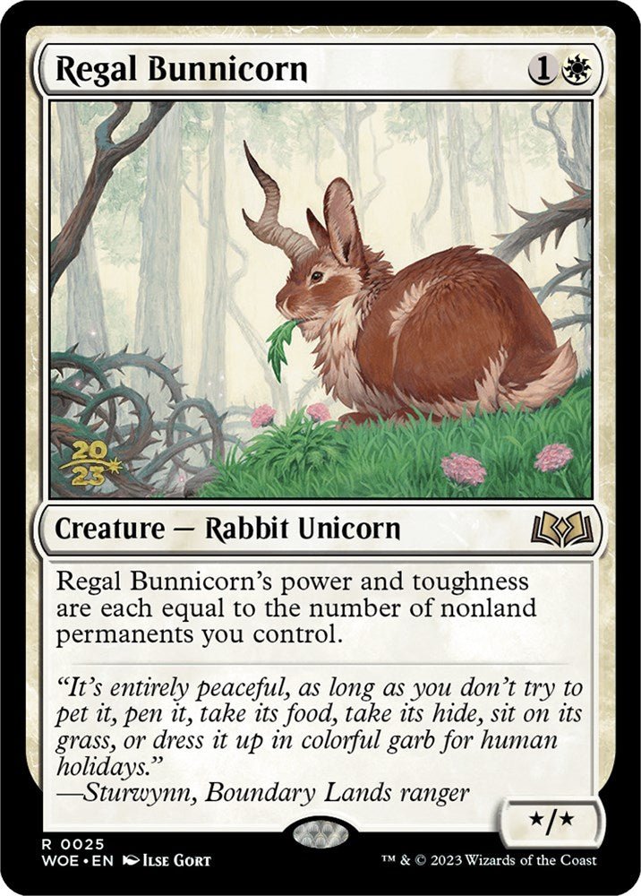 Regal Bunnicorn [Wilds of Eldraine Prerelease Promos] | Odin's Place