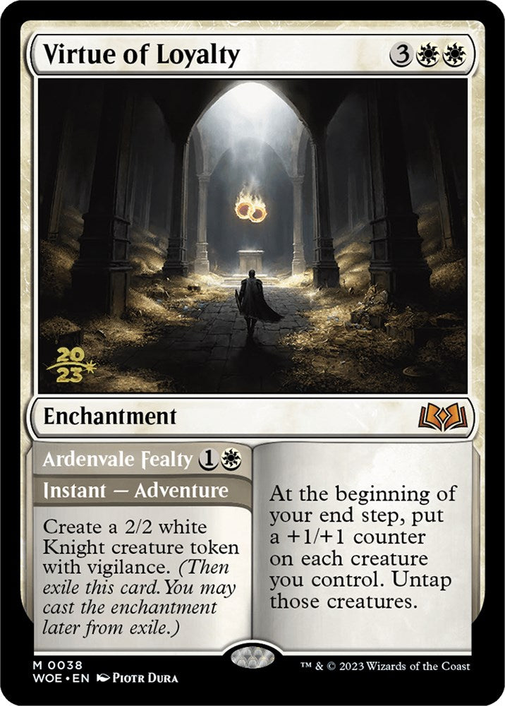 Virtue of Loyalty // Ardenvale Fealty [Wilds of Eldraine Prerelease Promos] | Odin's Place