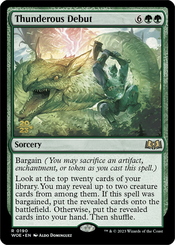 Thunderous Debut [Wilds of Eldraine Prerelease Promos] | Odin's Place