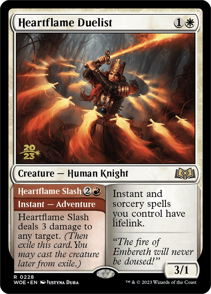 Heartflame Duelist // Heartflame Slash [Wilds of Eldraine Prerelease Promos] | Odin's Place