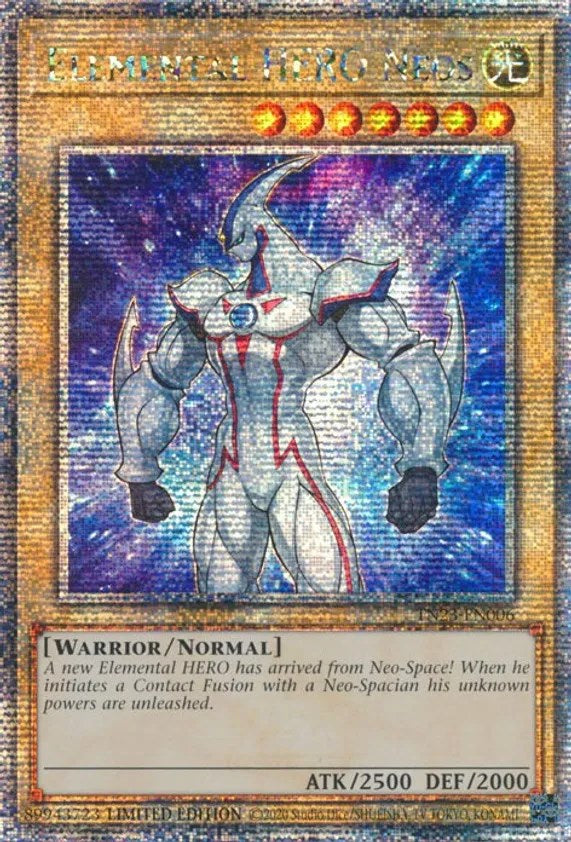 Elemental HERO Neos [TN23-EN006] Quarter Century Secret Rare | Odin's Place