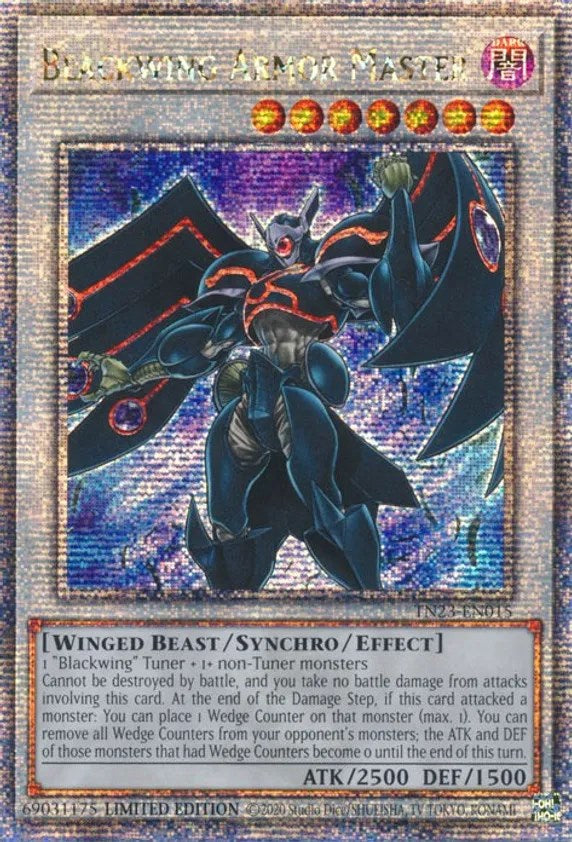 Blackwing Armor Master [TN23-EN015] Quarter Century Secret Rare | Odin's Place