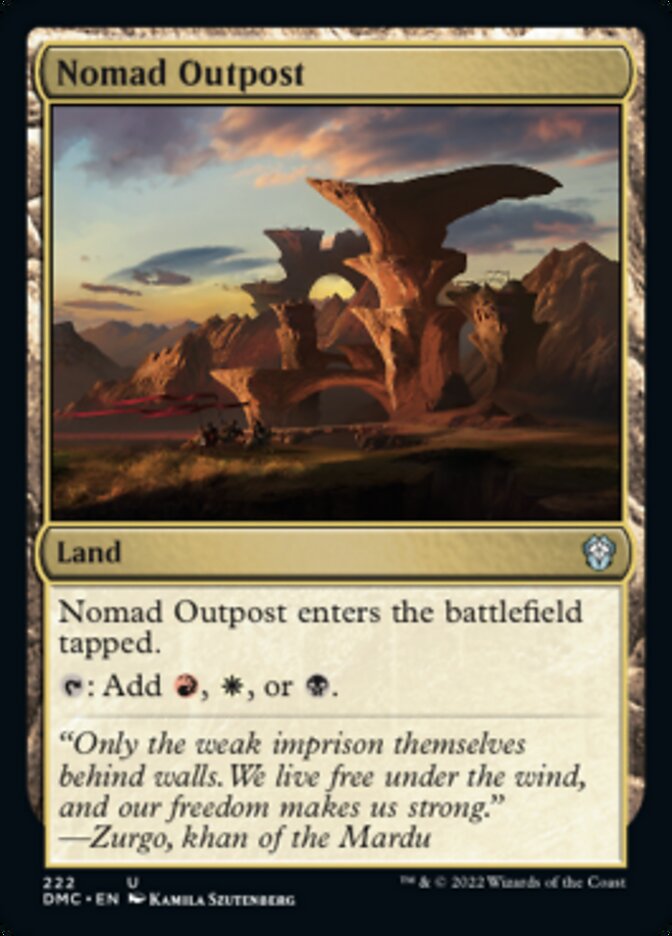 Nomad Outpost [Dominaria United Commander] | Odin's Place