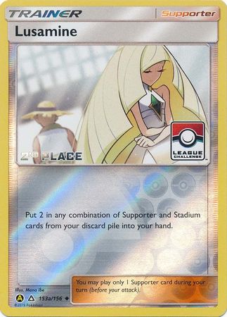 Lusamine (153a/156) (League Challenge Alt Art 2nd Place) [Sun & Moon: Ultra Prism] | Odin's Place