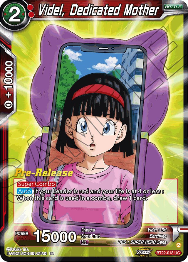 Videl, Dedicated Mother (BT22-018) [Critical Blow Prerelease Promos] | Odin's Place