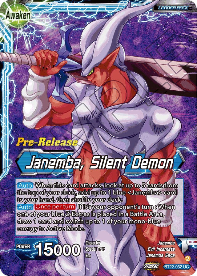 Janemba // Janemba, Silent Demon (BT22-032) [Critical Blow Prerelease Promos] | Odin's Place